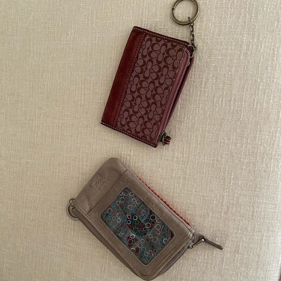 Coach and Fossil Keychain Wallets - Picture 2 of 5